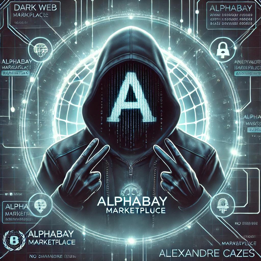 Illustration of AlphaBay, Alexandre Cazes, and the Hidden Wiki